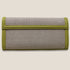 90 Feet Kaya Lime Green Premium Genuine Leather and Canvas Clutch Bag